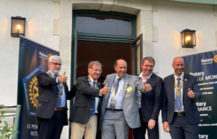 Les quatre Rotary clubs PALOIS s’unissent pour la visite de Jean ABOUDARAM, Gouverneur du district de la Nouvelle Aquitaine.